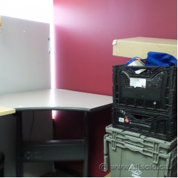 Teknion Sit Stand Height Adjustable Corner Desk Teknion Sit Stand Height Adjustable Corner Desk